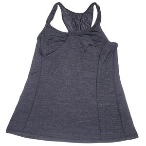 Lululemon Cool Racerback CRB Ruffle Tank Gray Size 6 Athletic Athleisure